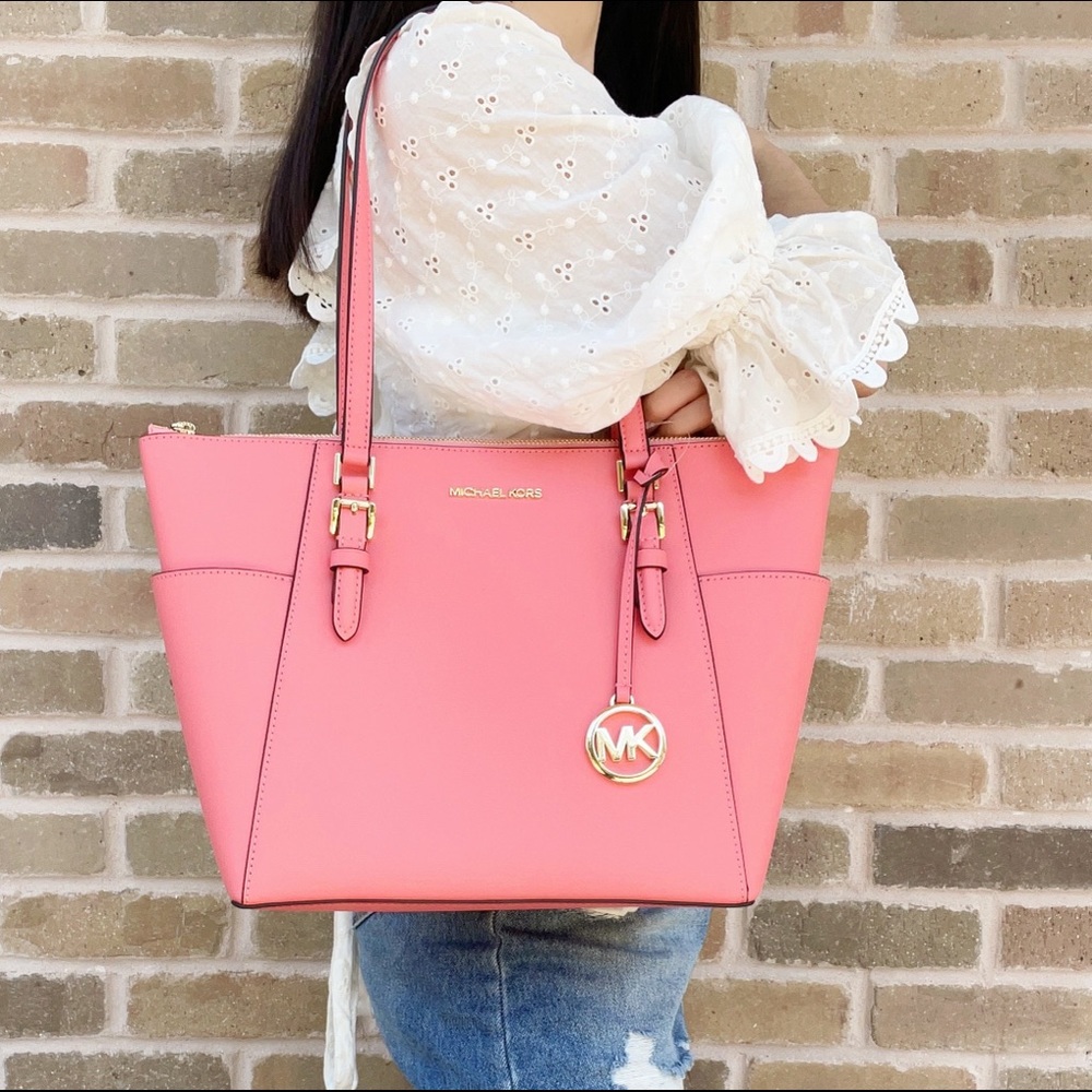 Michael Kors Top Zip Tote Pink